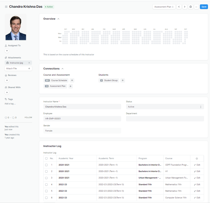 <b>Instructor/Teacher<b>